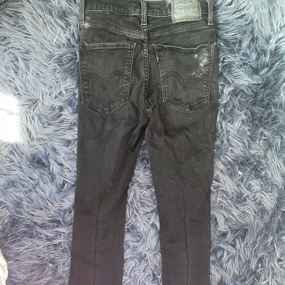 Levi’s Mile High Super Skinny Black Jeans - Picture 3 of 5